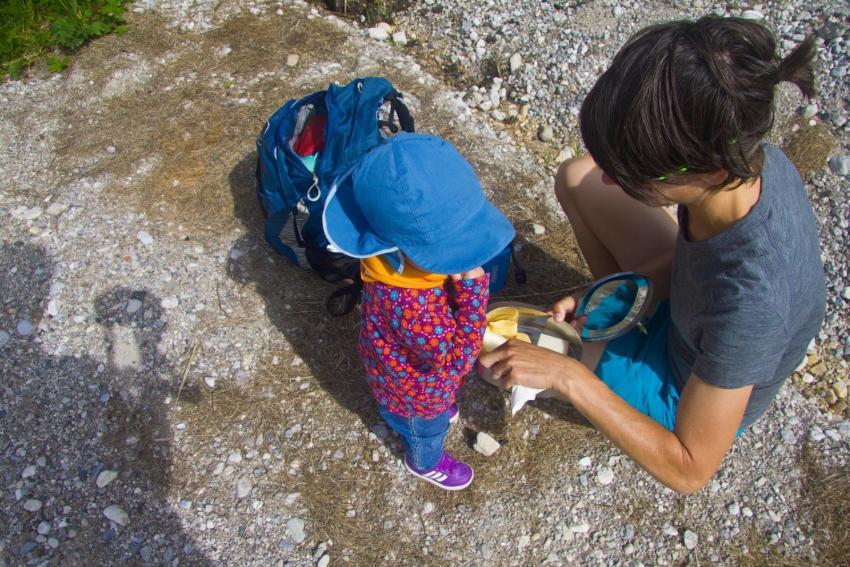 Auf dem Weg zur Elmauer Alm eine kleine