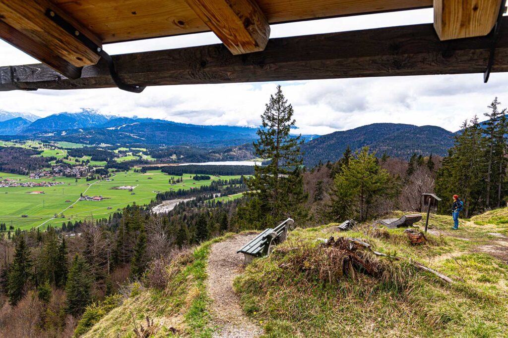 Blick vom Krepelschroffen Wallgau