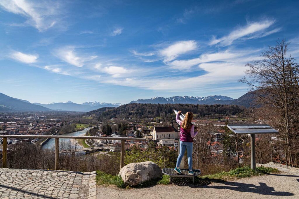 Klavarienberg Blick auf Bad Tölz