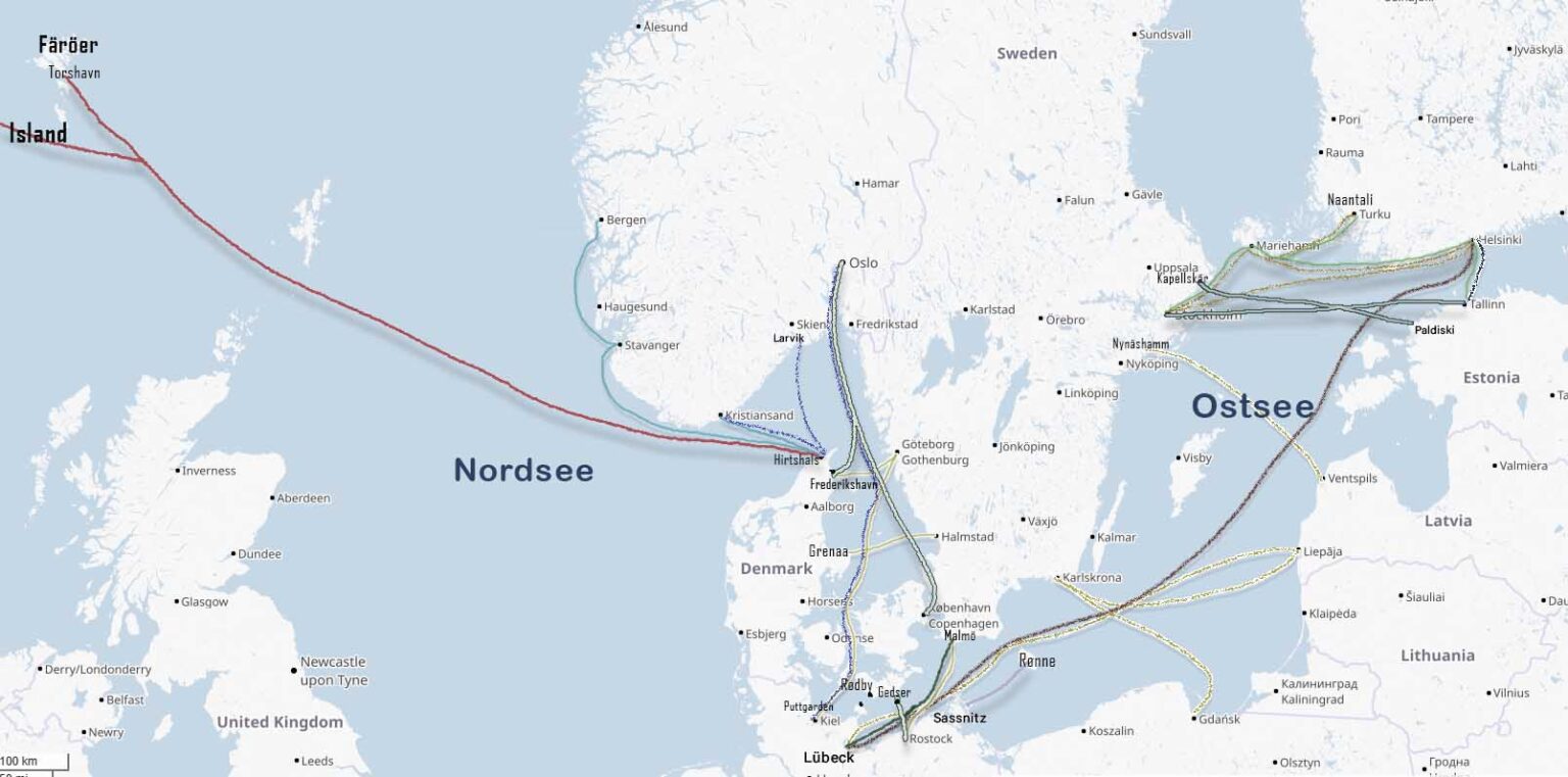 Fährverbindungen Skandinavien